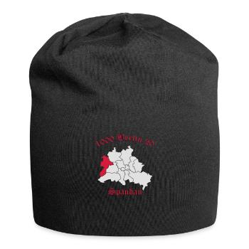 1000 Berlin 20 - Berlin Spandau (vecteur) - Bonnet en jersey - noir - Devant