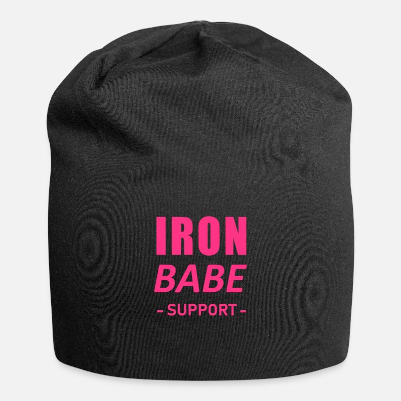 IRONBABE support - Jersey-Beanie - Schwarz