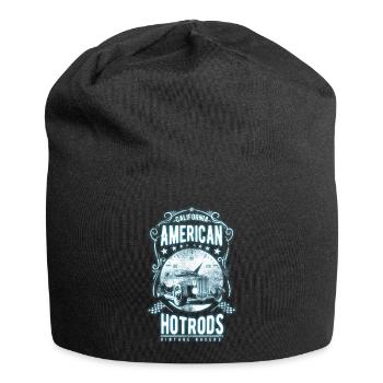 Hotrod Rennfahrer - Jersey-Beanie - Schwarz - Vorne
