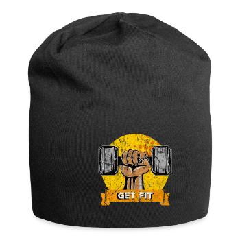 fitness - Jersey Beanie - black - Front