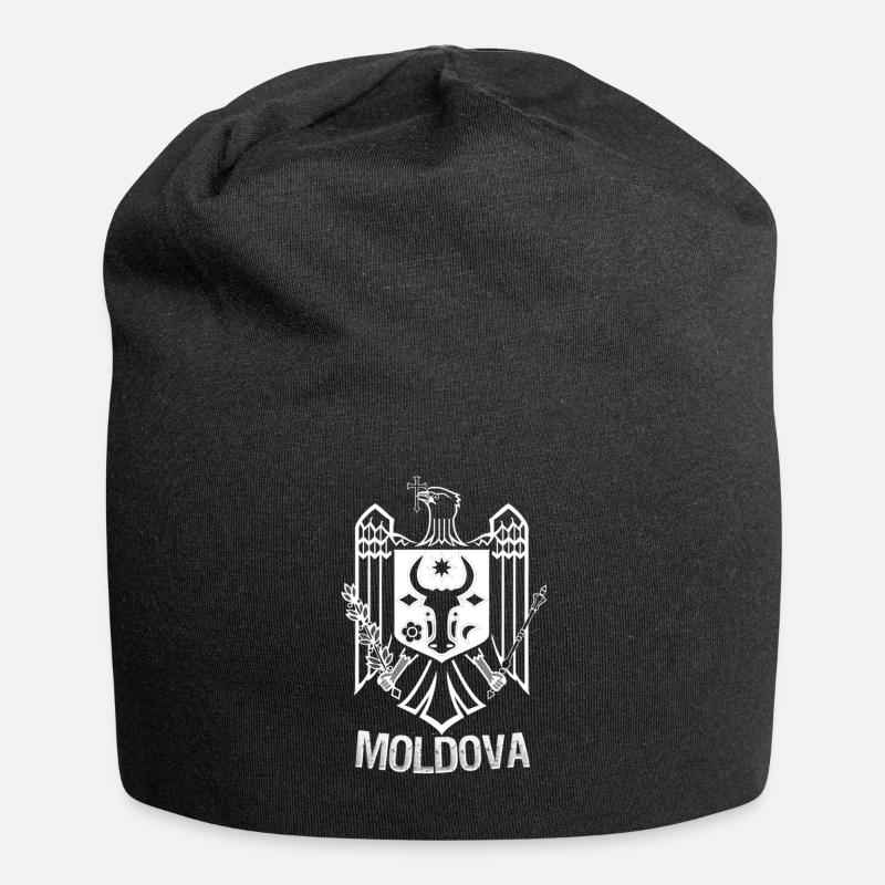 Moldawien Wappen Shirt - Jersey-Beanie - Schwarz