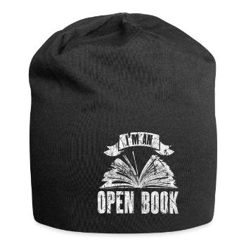 Bücher - Jersey-Beanie - Schwarz - Vorne