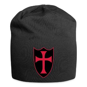 templar cross - Jersey Beanie - black - Front