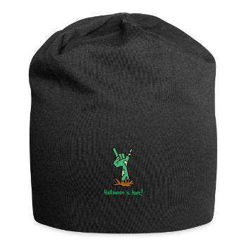 Halloween est là l'idée de cadeau de la montée des zombies - Bonnet en jersey - noir - Devant