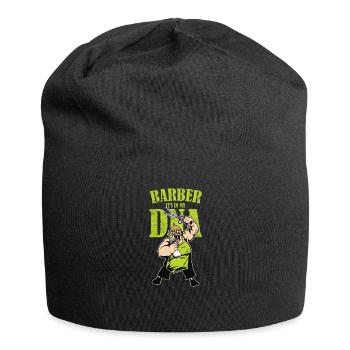 fat barber DNA gift idea - Jersey Beanie - black - Front