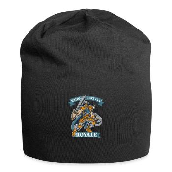 King of Battle Geschenkidee - Jersey-Beanie - Schwarz - Vorne