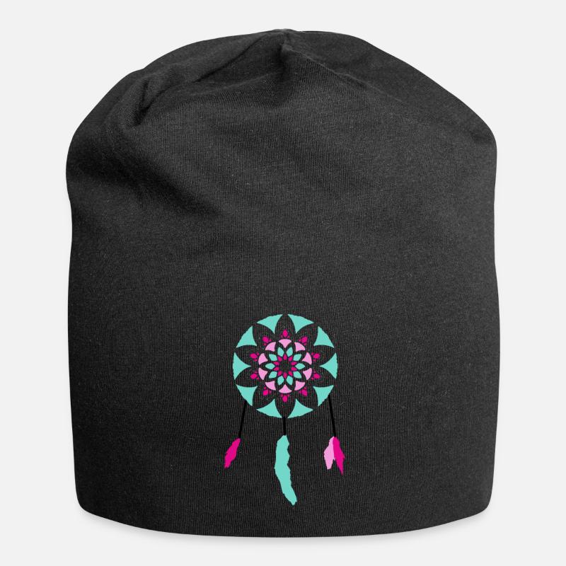 Dream Catcher - Jersey Beanie - black
