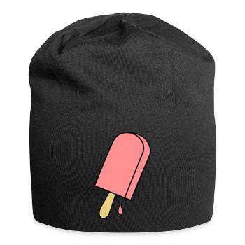 crème glacée - Bonnet en jersey - noir - Devant