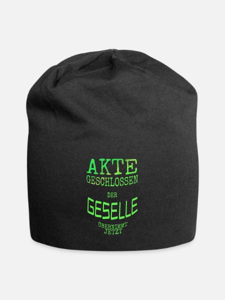 Geselle - Jersey-Beanie - Schwarz