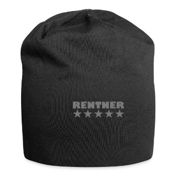 Rentner - Jersey-Beanie - Schwarz - Vorne