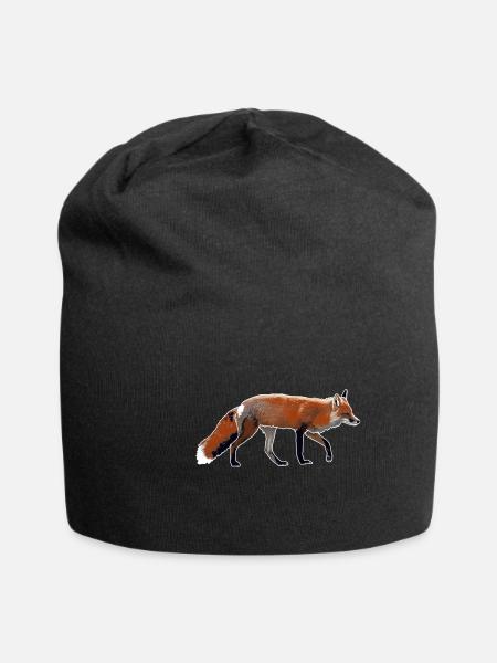 Fuchs - Jersey-Beanie - Schwarz
