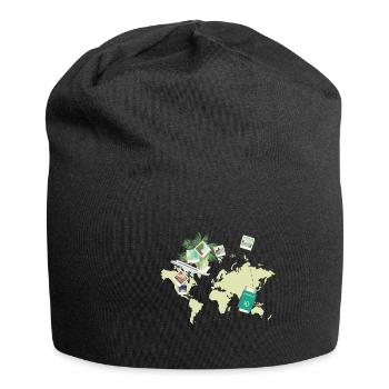 Voyages - Bonnet en jersey - noir - Devant