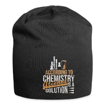 Cadeau de chimie alcool - Bonnet en jersey - noir - Devant