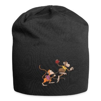 Handball Tor Wurf Geschenk Idee - Jersey-Beanie - Schwarz - Vorne