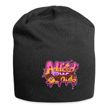 Donut citation addict disant Funny Lover - Bonnet en jersey - noir - Devant