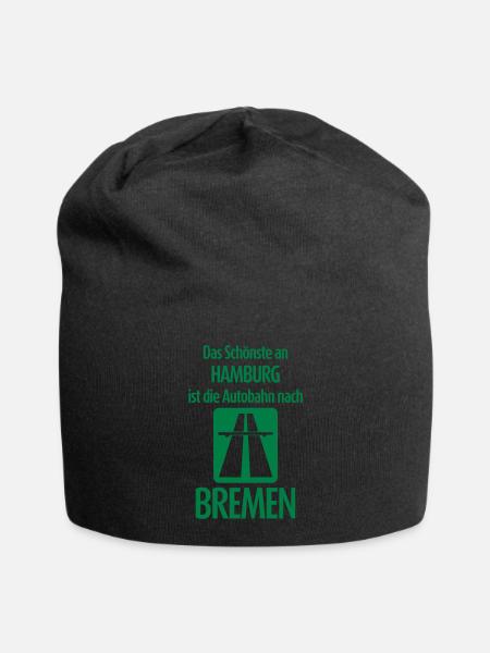 Autobahn nach Bremen - Anti Hamburg - Jersey-Beanie - Schwarz