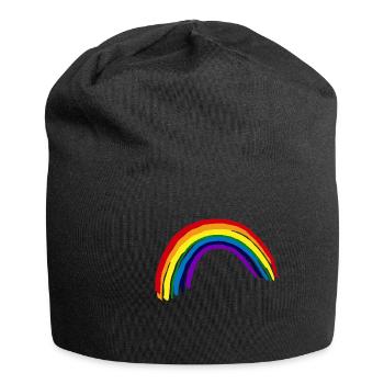LGBT Rainbow Rainbow Gay Pride CSD - Bonnet en jersey - noir - Devant