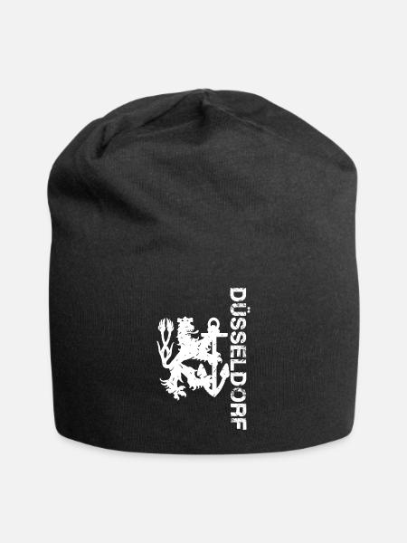 Düsseldorf - Jersey-Beanie - Schwarz