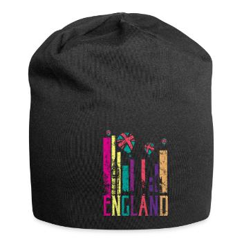 England UK Retro Vintage - Jersey-Beanie - Schwarz - Vorne