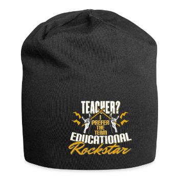 School teacher teacher - Jersey Beanie - black - Front