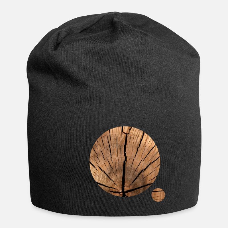 Cercles de bois - Bonnet en jersey - noir