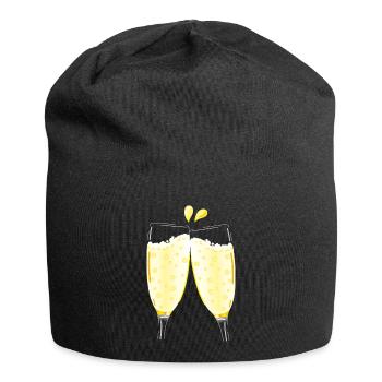 Smiley Cheers - Jersey Beanie - black - Front