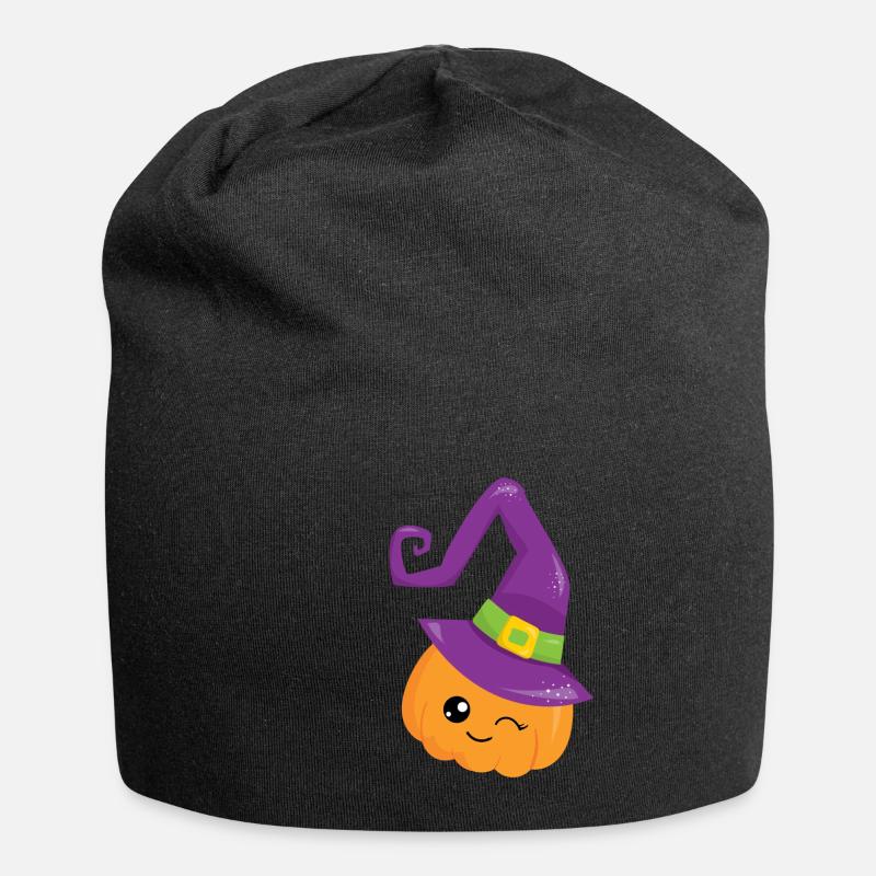 Halloween - Jersey-Beanie - Schwarz