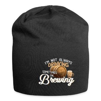 Beer brewer gift - Jersey Beanie - black - Front