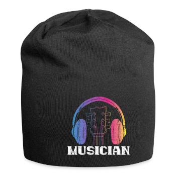 Musician violin gift - Jersey Beanie - black - Front