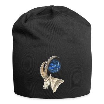 Capricorne avec la constellation du Capricorne - Bonnet en jersey - noir - Devant