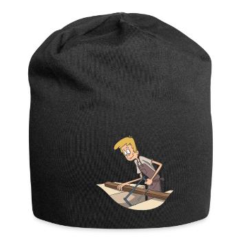 Carpenter saws wood - Jersey Beanie - black - Front
