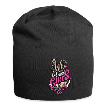 Who let the girls out? JGA women - Jersey Beanie - black - Front