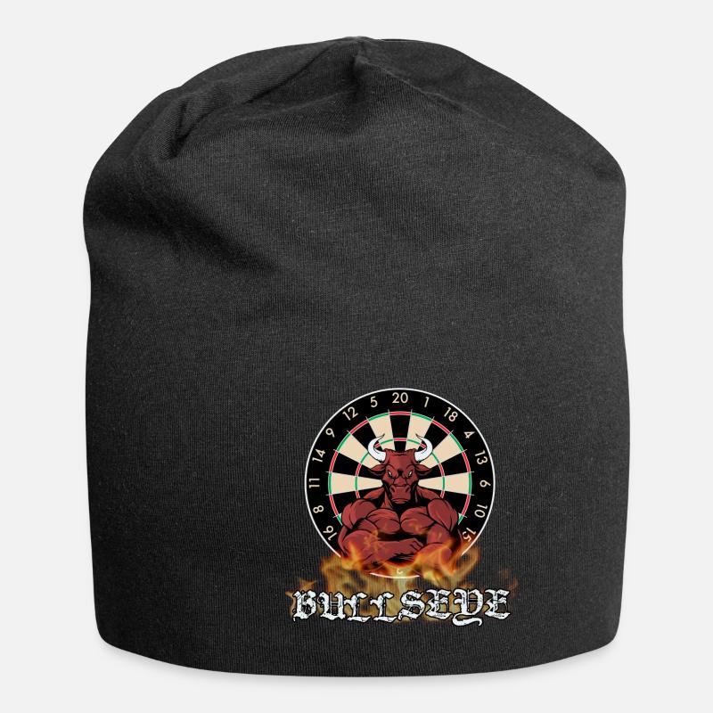 Darts Bullseye - Jersey-Beanie - Schwarz