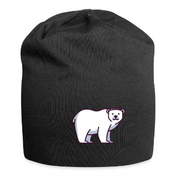 Ours polaire - Bonnet en jersey - noir - Devant