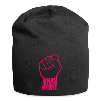 Grandmas against the right - Jersey Beanie - black - Front