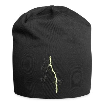 Blitz gelb - Jersey-Beanie - Schwarz - Vorne