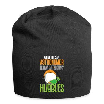 Funny space travel saying - Jersey Beanie - black - Front