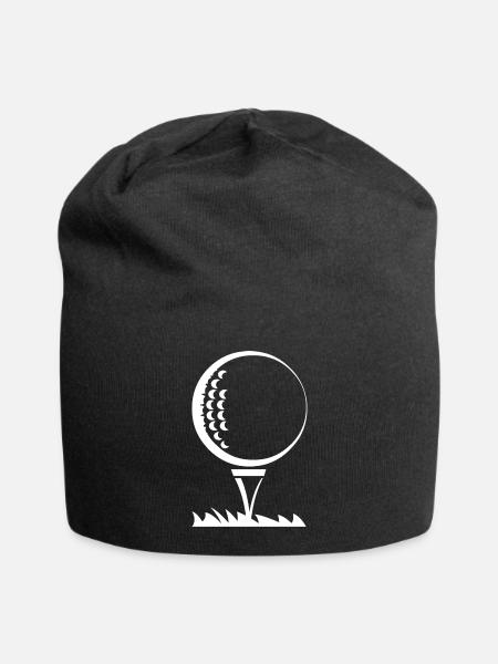 Golfball - Jersey-Beanie - Schwarz