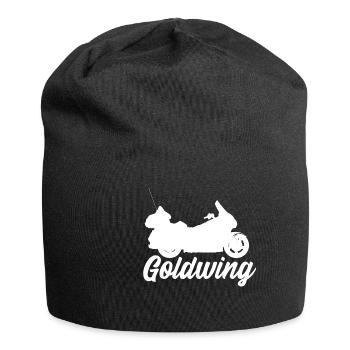 Goldwing Geschenk Geschenkidee - Jersey-Beanie - Schwarz - Vorne