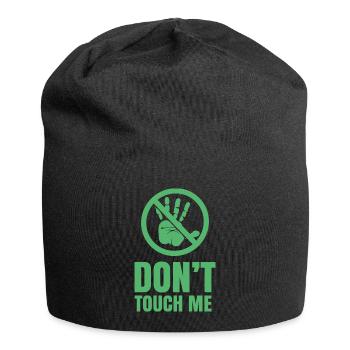 Ne me touche pas Ne touche pas Les Mains Chemin Drôle - Bonnet en jersey - noir - Devant