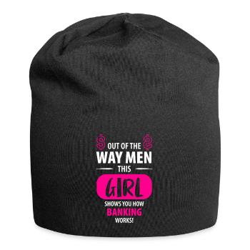 Banker Banker Banker Trainee Ladies - Jersey Beanie - black - Front