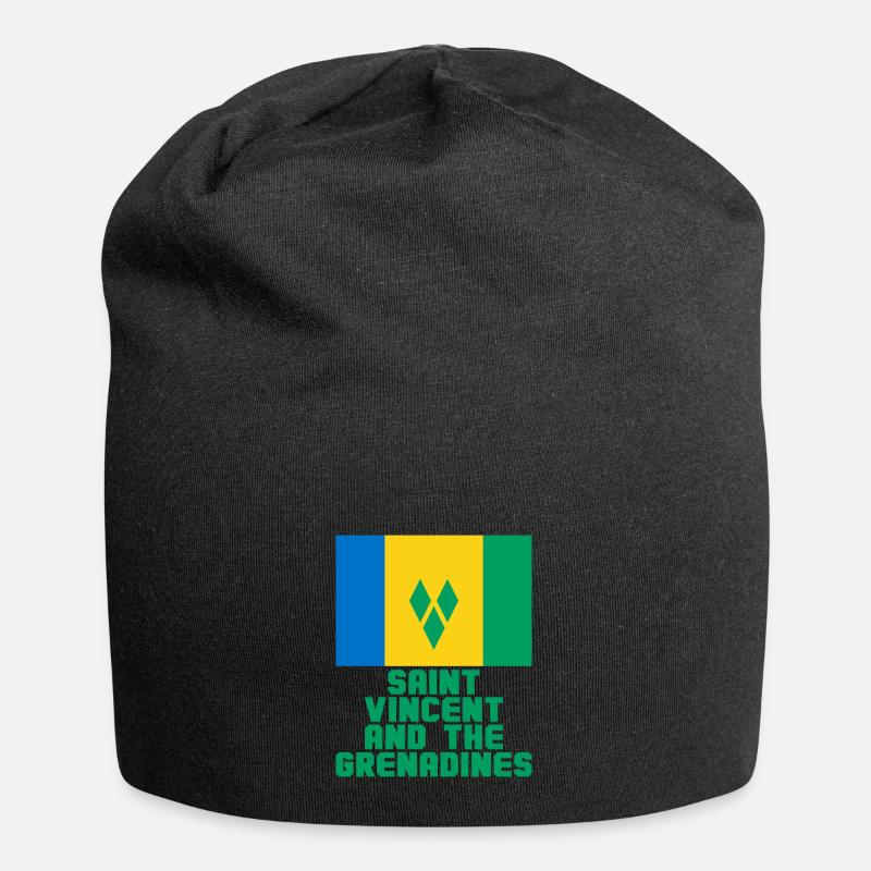 Saint Vincent and the Grenadines - Jersey Beanie - black
