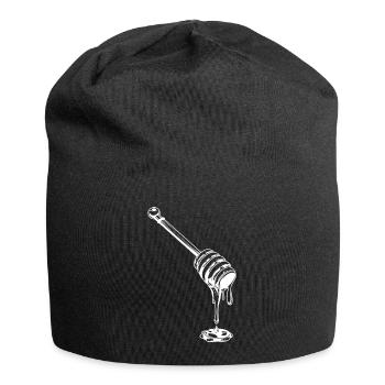 honey honey spoon beekeeper - Jersey Beanie - black - Front