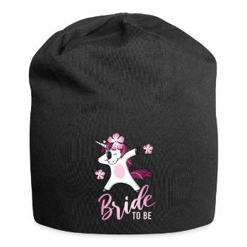 Braut Einhorn Dab JGA Junggesellinnenabschied 1 - Jersey-Beanie - Schwarz - Vorne