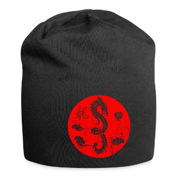 Cadeau Dragon Fantasy Chinois Karaté - Bonnet en jersey - noir - Devant