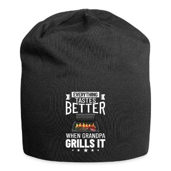 Grandpa Grill BBQ GrillEr Grandfather Opi - Jersey Beanie - black - Front