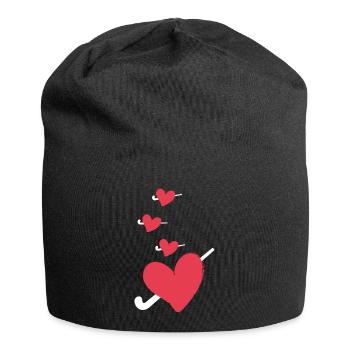 hockey sur gazon hockey hockey passion hockey sur gazon - Bonnet en jersey - noir - Devant