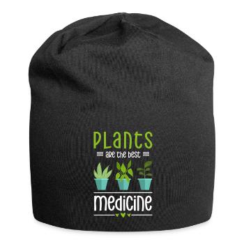 Heilkraut Gesund Arzt Krankheit - Jersey-Beanie - Schwarz - Vorne
