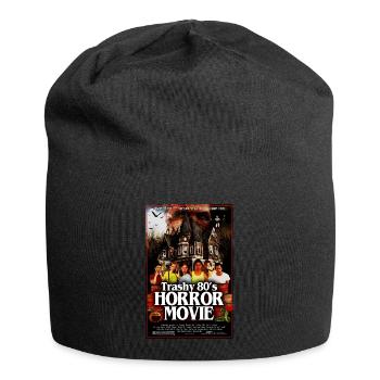 Trashy 80s Horror Movie - Jersey Beanie - black - Front