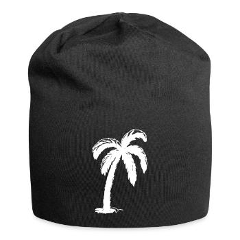 | Pop Art Palmier - Bonnet en jersey - noir - Devant